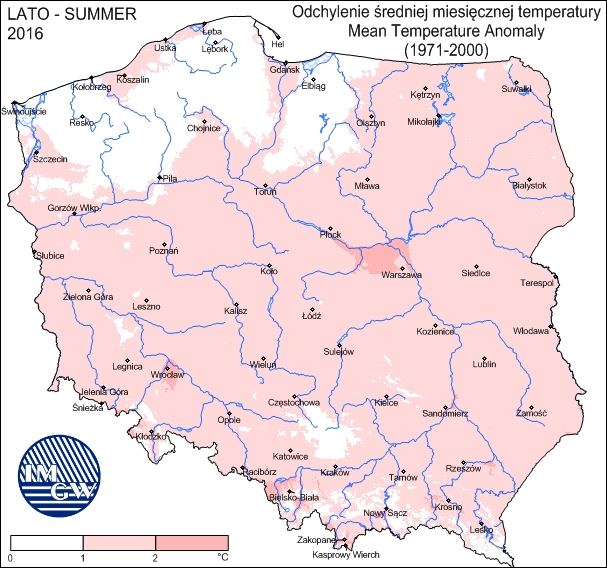 Podsumowanie Meteorologicznego Lata 2016 Roku W Polsce Temperatura I Opady Pawel Lenart