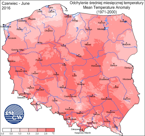 Podsumowanie Meteorologicznego Lata 2016 Roku W Polsce Temperatura I Opady Pawel Lenart