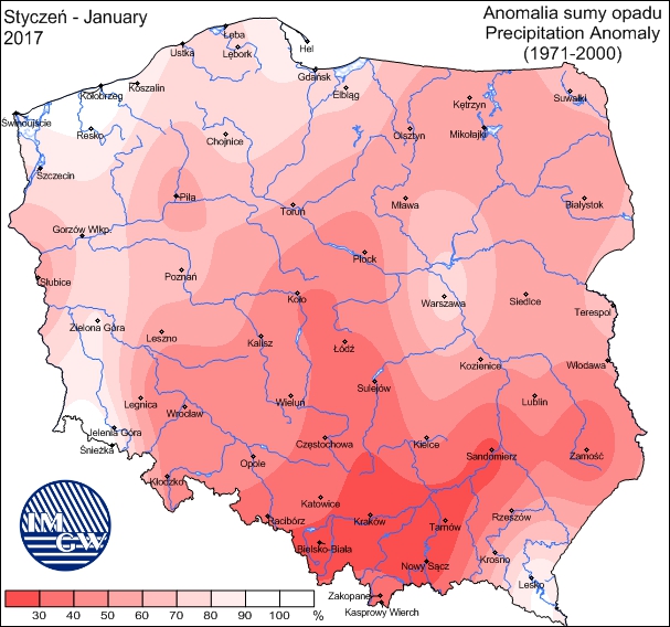 Temperatura I Opady W Styczniu 2017 Roku Pawel Lenart