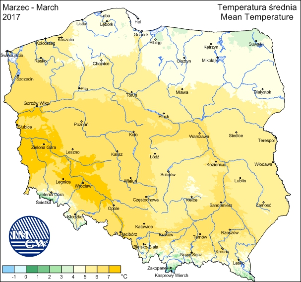 Temperatura I Opady W Marcu 2017 Roku Pawel Lenart