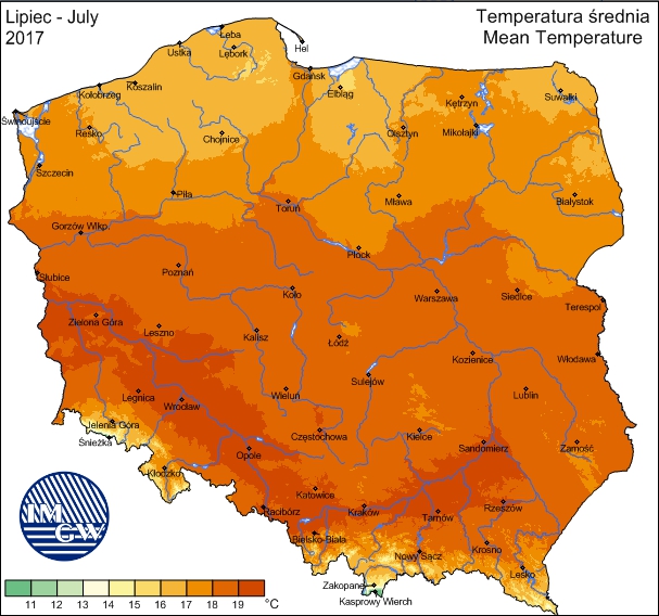Temperatura I Opady W Lipcu 2017 Roku Pawel Lenart